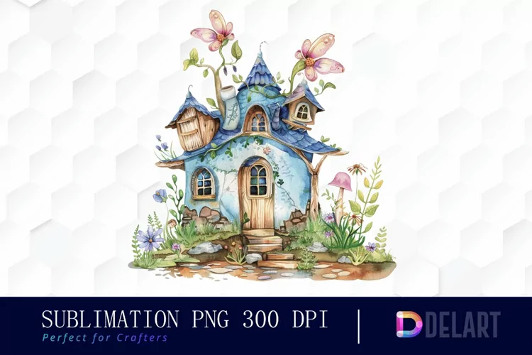 Fairy House Illustration Clipart
