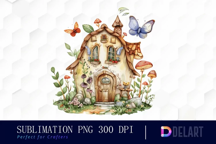 Fairy House Illustration Clipart