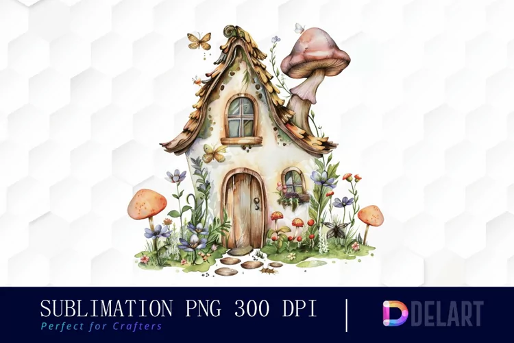 Fairy House Illustration Clipart