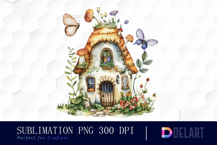 Fairy House Illustration Clipart