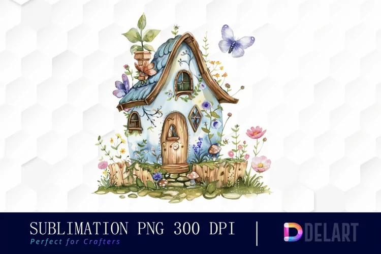 Fairy House Illustration Clipart