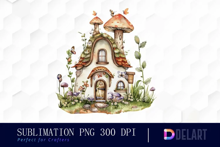 Fairy House Illustration Clipart