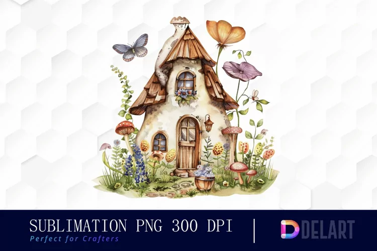 Fairy House Graphics Clipart