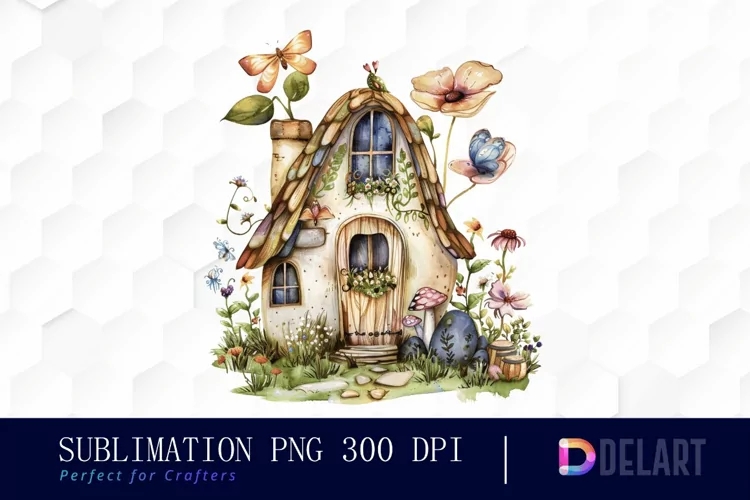 Fairy House Illustration Clipart
