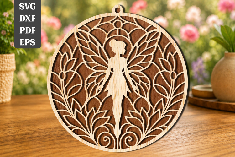 Fairy Suncatcher Laser Cut SVG