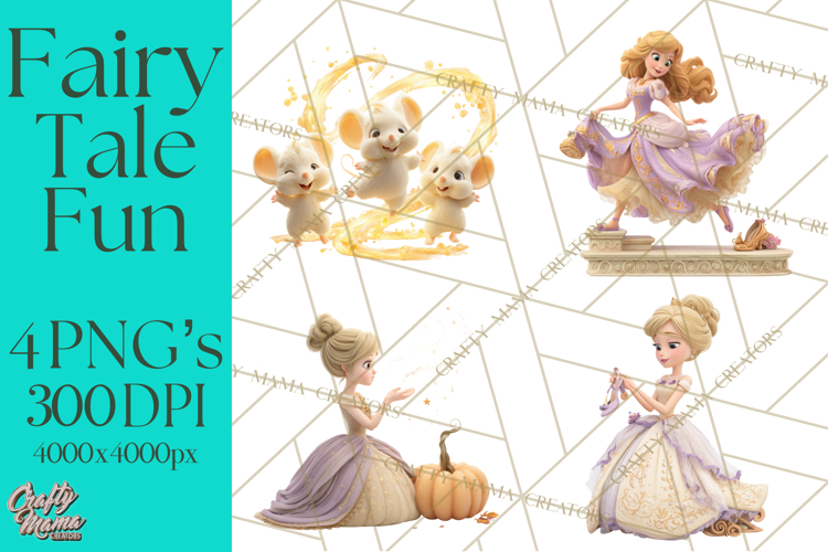 Fairy Tale Princess Clipart PNG, Fairy Godmother, Stepsister