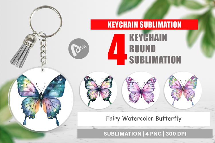 Keychain Fairy Butterfly