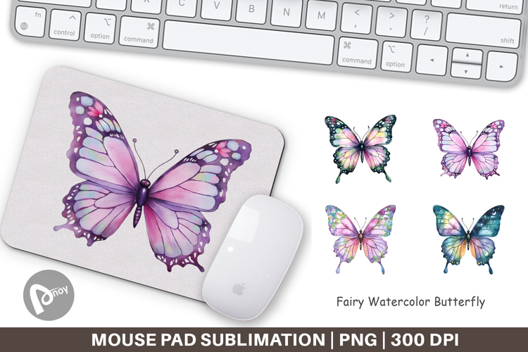 Mouse Pad Fairy Butterfly