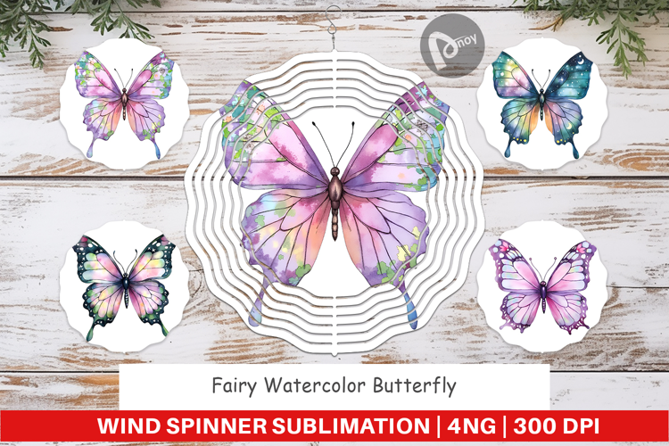 Wind Spinner Fairy Butterfly