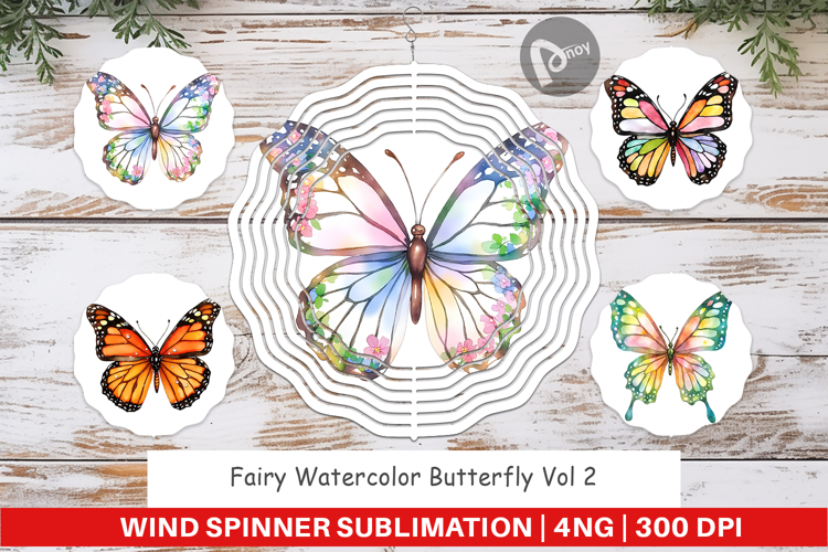 Wind Spinner Fairy Butterfly