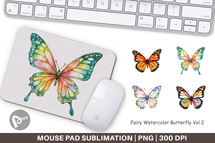 Mouse Pad Fairy Butterfly