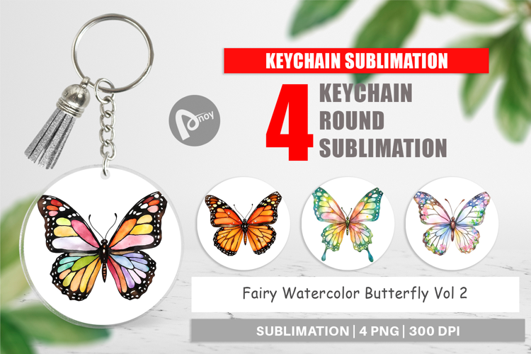 Keychain Fairy Butterfly