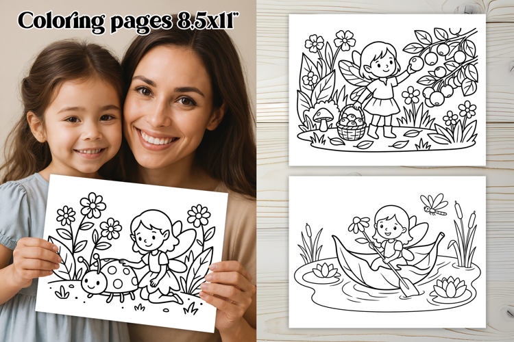 Fairy Garden Adventures Coloring Pages for Kids
