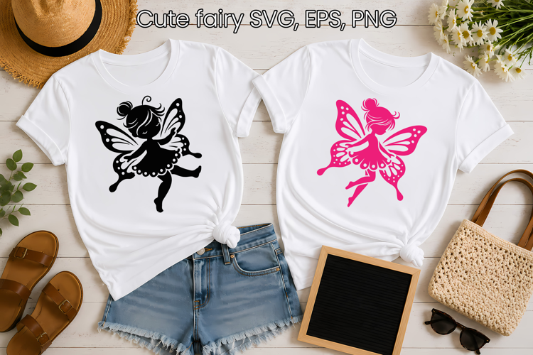 Cute fairy SVG | Magic SVG | Fairy butterfly