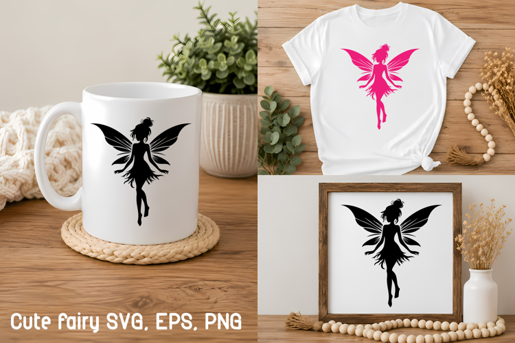 Cute fairy SVG | Magic fairy butterfly SVG design