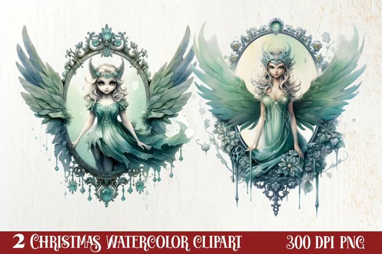 Fantasy Fairytale Christmas Clipart Sublimation