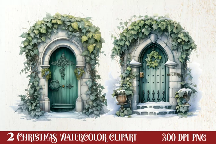 Fantasy Fairytale Christmas Clipart Sublimation