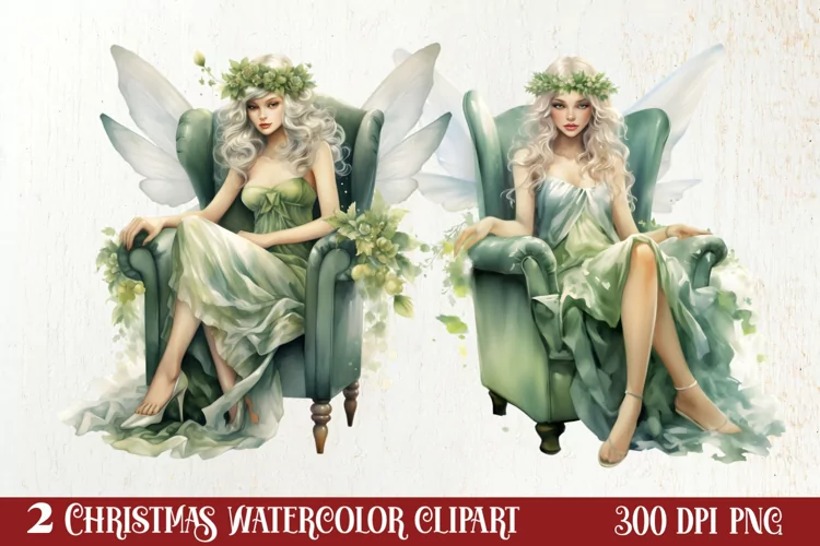 Fantasy Fairytale Christmas Clipart Sublimation