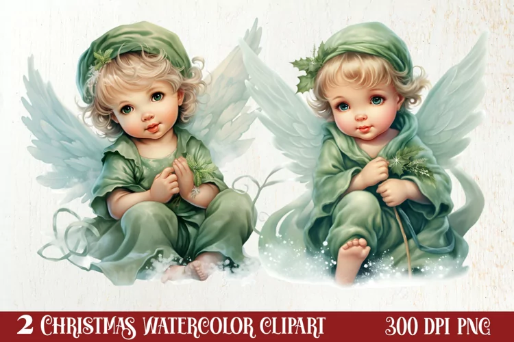 Fantasy Fairytale Christmas Clipart Sublimation