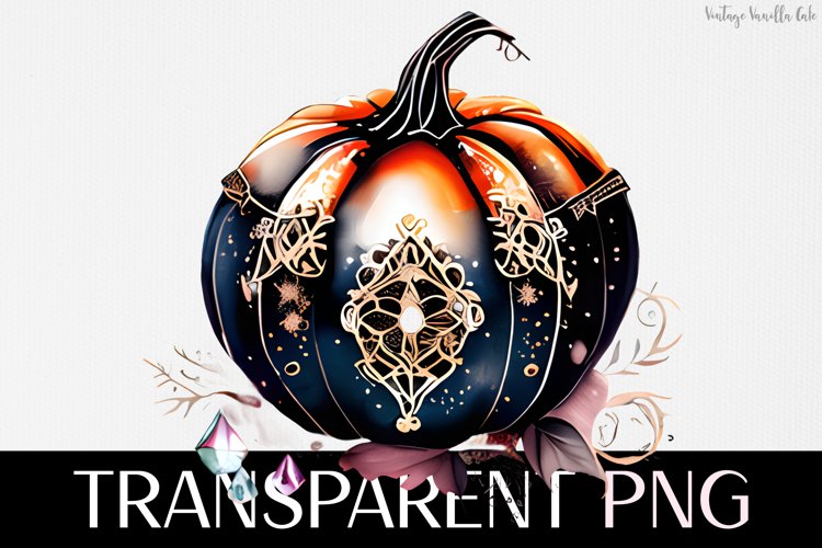 Fairytale Pumpkin - Transparent PNG Halloween Clipart