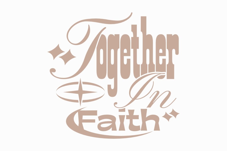 Together Christian Quote T-shirt Design