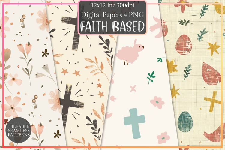 Faith Based Easter Symbols Pattern