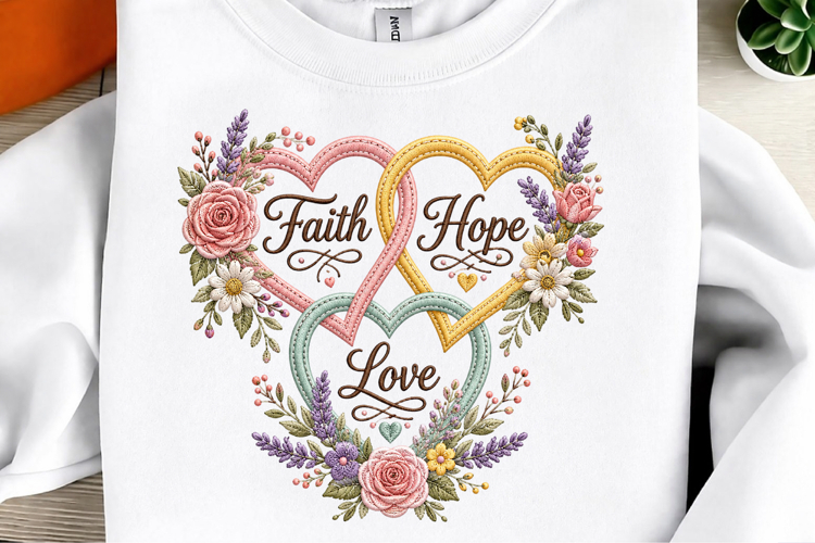 Faith Hope Love PNG Design