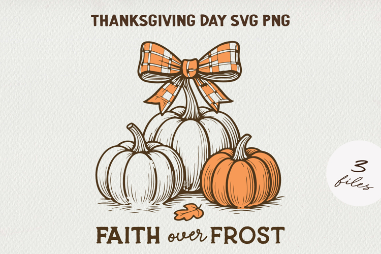 Thanksgiving Pumpkin Turkey Quote Clipart | Retro Fall PNG