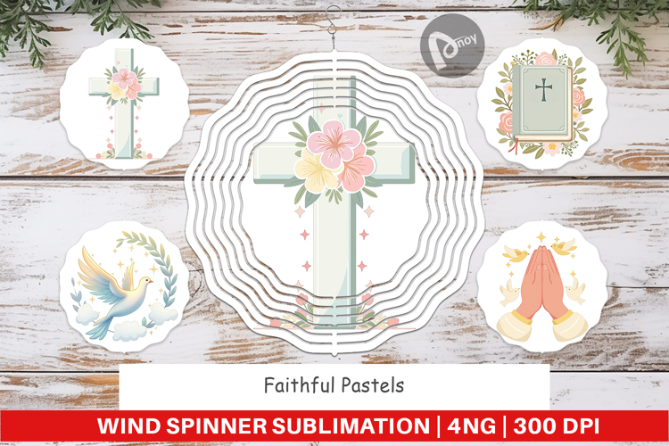 Wind Spinner Faithful Pastels