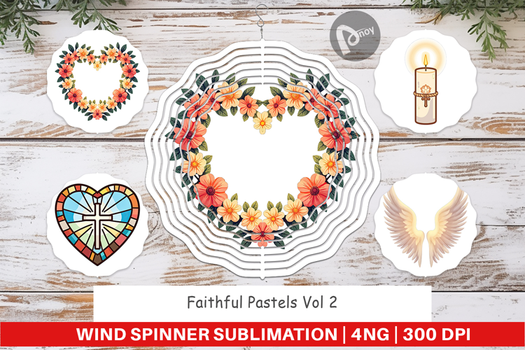 Wind Spinner Faithful Pastels