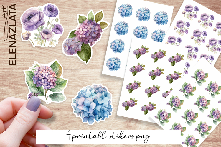 Floral Stickers | Flowers Sticker | Elegant Flowers PNG