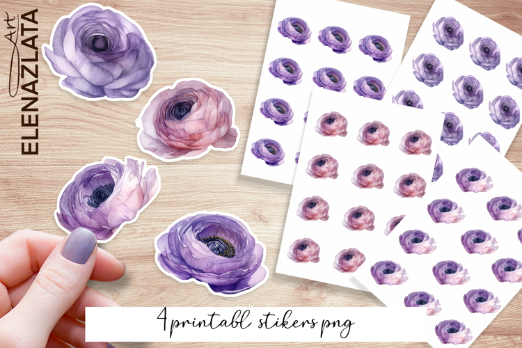 Floral Stickers | Flowers Sticker | Elegant Flowers PNG