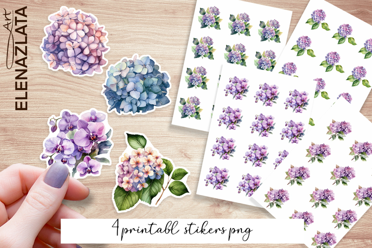 Floral Stickers | Flowers Sticker | Elegant Flowers PNG