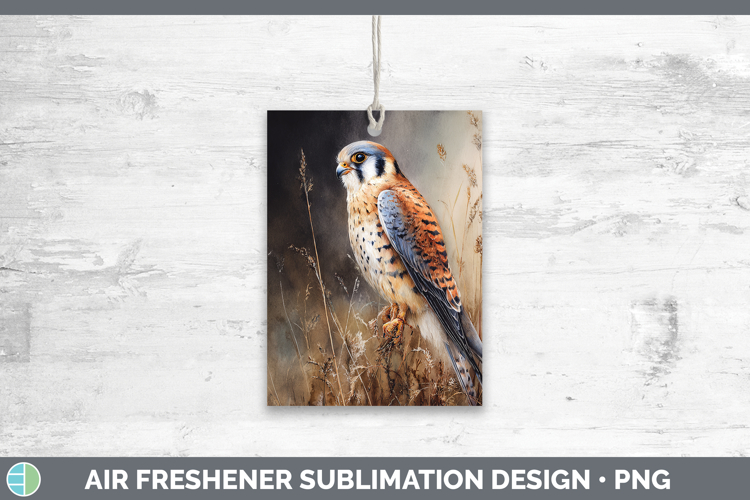 American Kestrel Falcon Sunset Air Freshener Sublimation Des