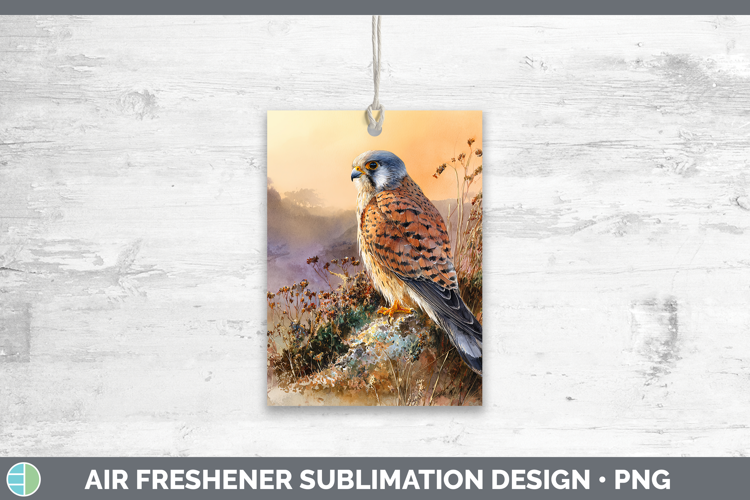 Eurasian Kestrel Falcon Sunset Air Freshener Sublimation Des