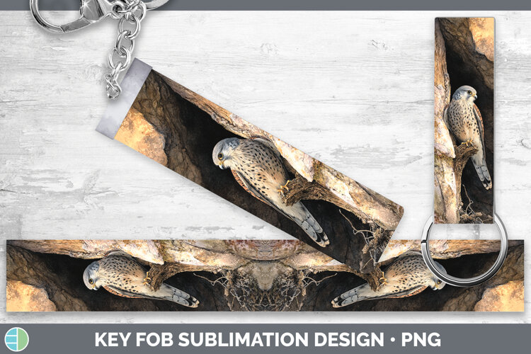 GorgeousFalcon Sunset Key Fob design.