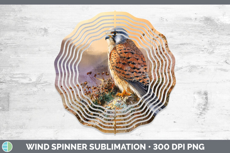 GorgeousFalcon Sunset Wind Spinner design.