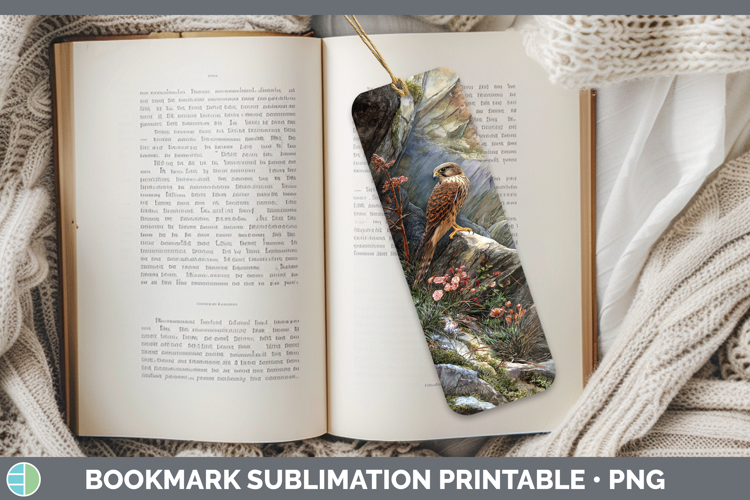 Merlin Falcon Sunset Bookmark Sublimation Design