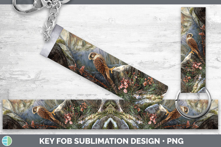 GorgeousFalcon Sunset Key Fob design.