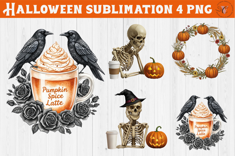Fall and Halloween clipart | Autumn Vibes sublimation