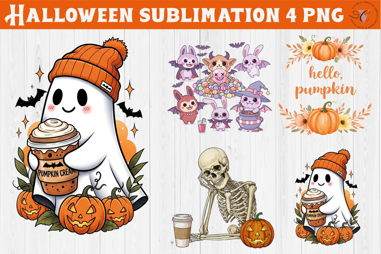 Fall and Halloween clipart | Autumn Vibes sublimation