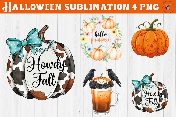 Fall and Halloween clipart | Autumn Vibes sublimation