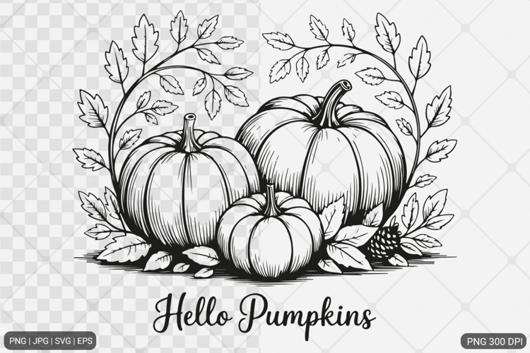 Pumpkin Fall Clipart Image 3