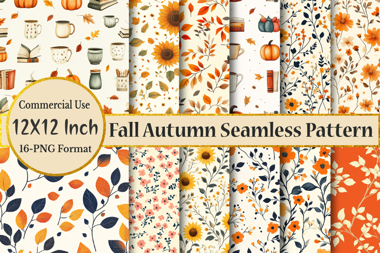Fall Autumn Seamless Pattern