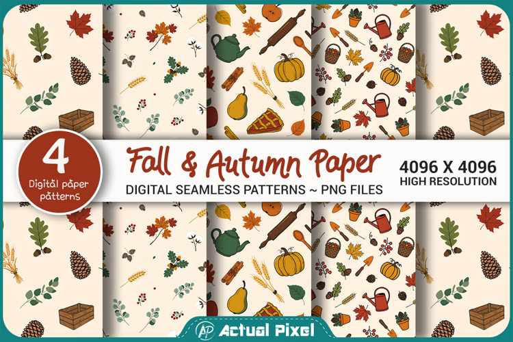Fall Autumn Seamless Pattern