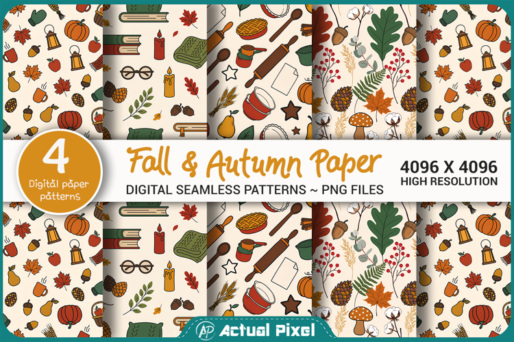 Fall Autumn Seamless Pattern