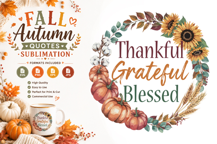 Fall Quotes Sublimation SVG PNG