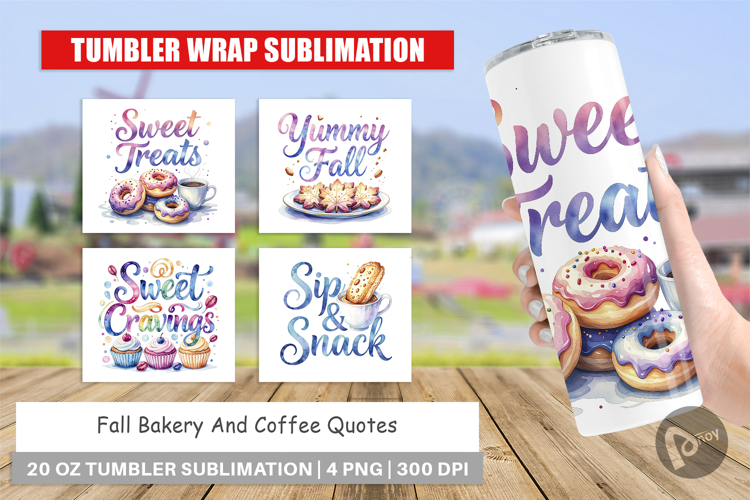 Fall Bakery & Coffee Quotes Tumbler