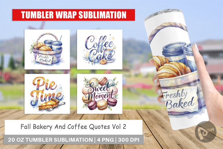 Fall Bakery & Coffee Quotes Tumbler