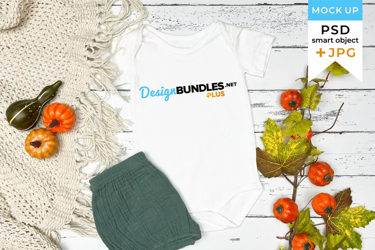 Thanksgiving romper mockup | Baby mockup Fall SVG